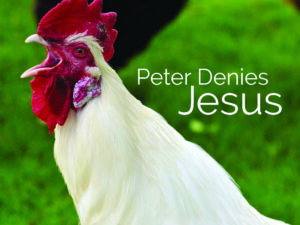 Peter denies Jesus